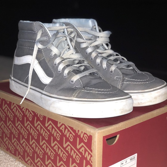 vans sk8 hi frost grey